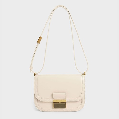 Túi Charles & Keith Charlot Crossbody Bag Ivory [ CK2-80781599-1 ]