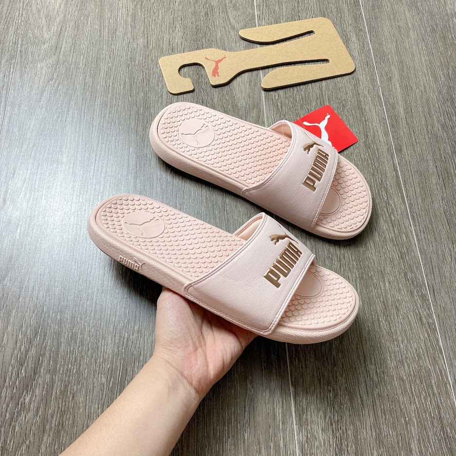 Dép PUMA Cool Cat hồng vàng 371013 15