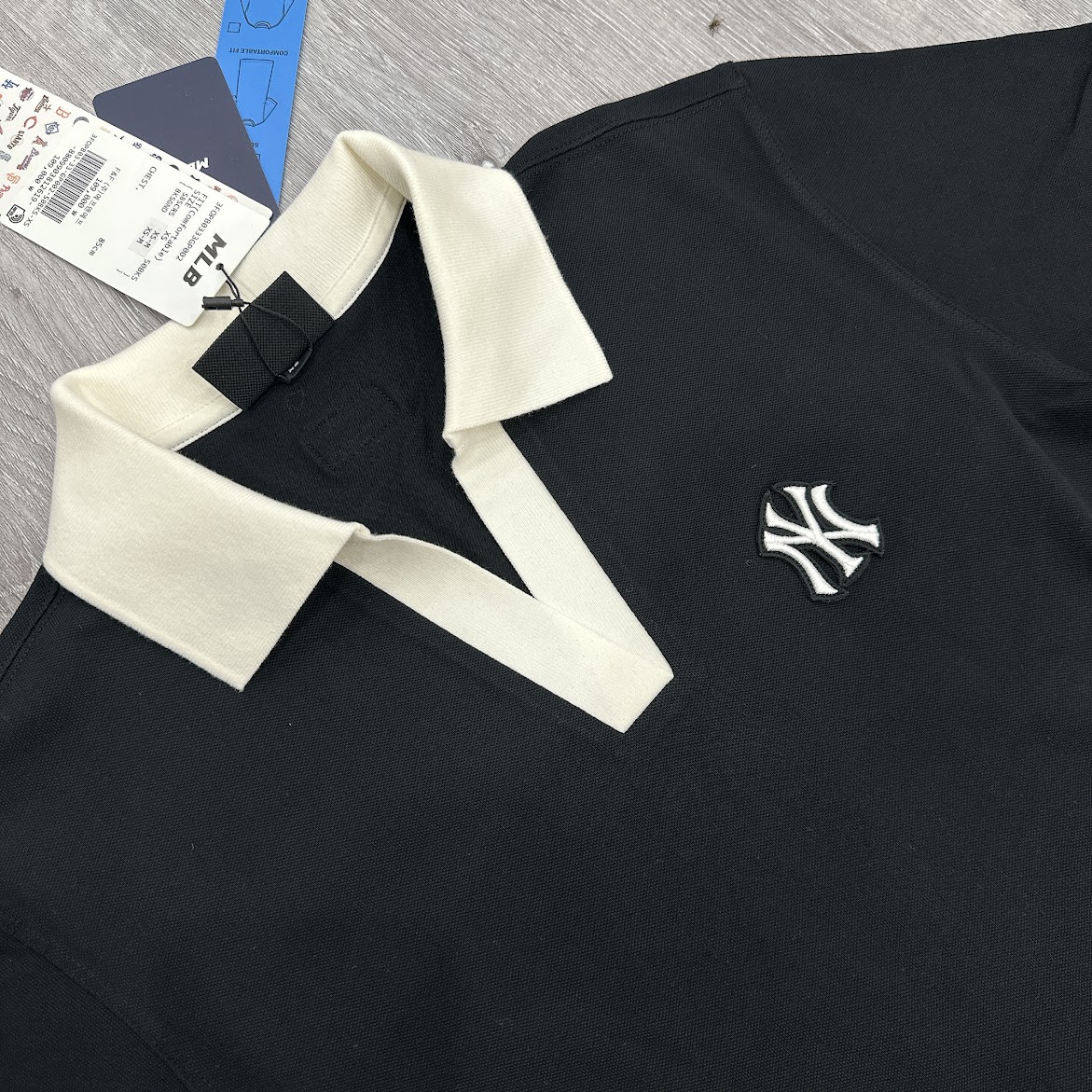 Váy Polo MLB Short Monogram One Piece New York Yankees 3FOPM053350BKS Black