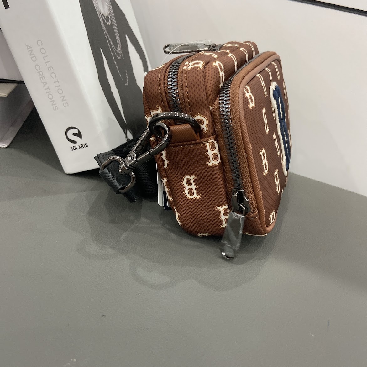 Túi MLB Classic Monogram Jacquard Crossbody Bag Boston Red Sox [ 3ACRS012N-43BRD ]