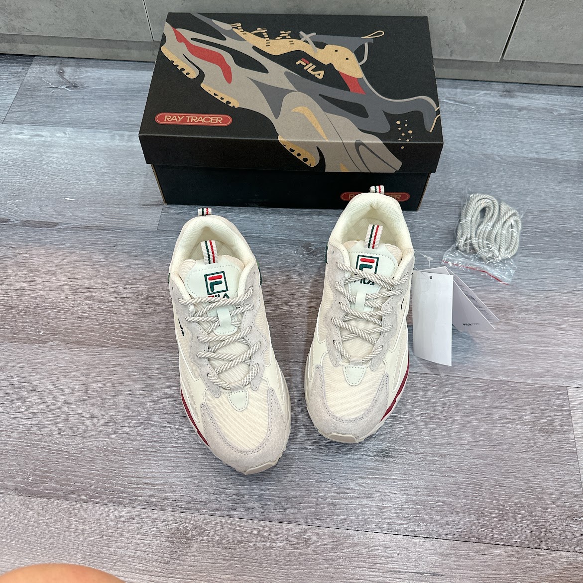 Giày Fila Ray Tracer White Red [ 1RM01153E 926 ]