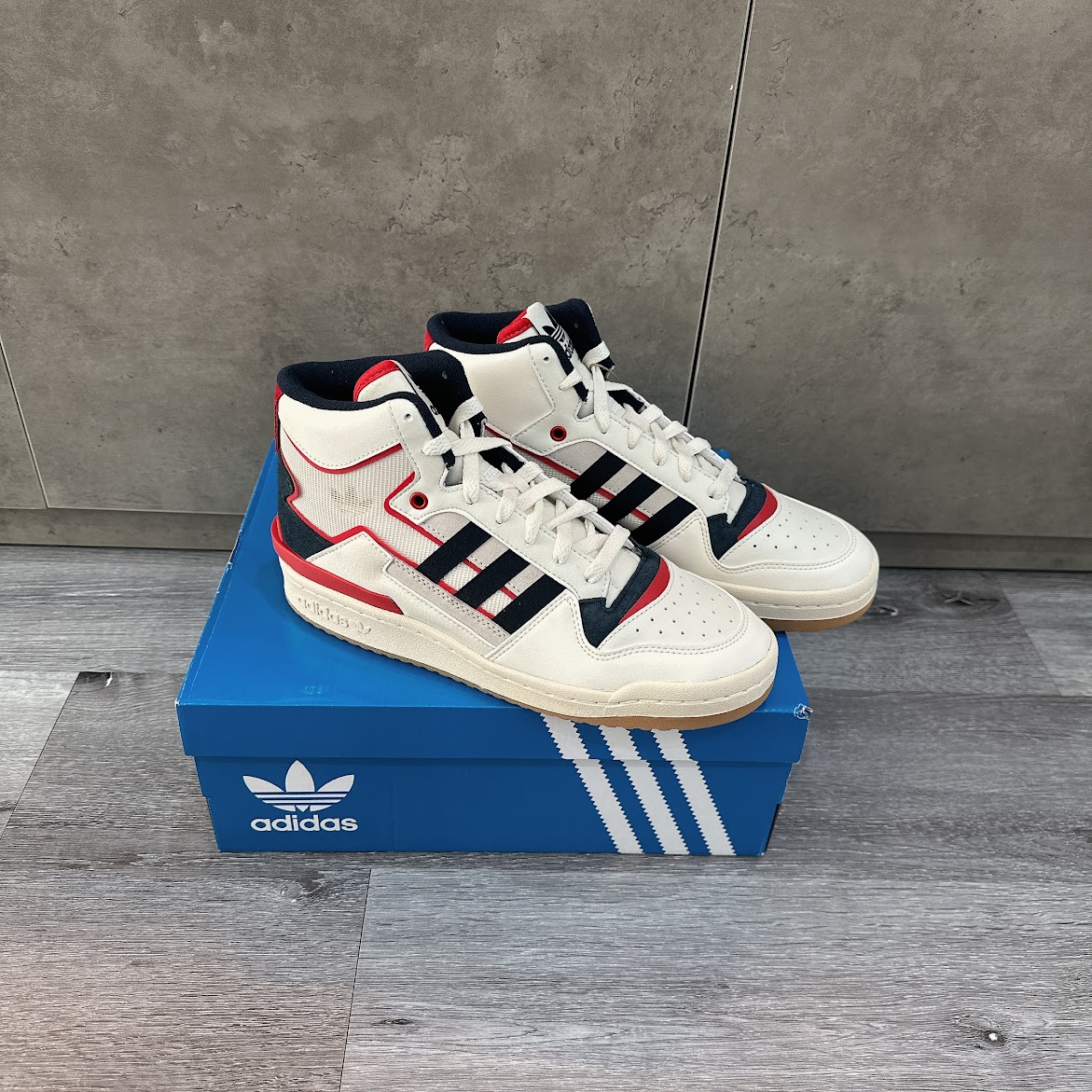 Giày Adidas Forum Exhibit Mid Shoes White [ HQ1482 ]