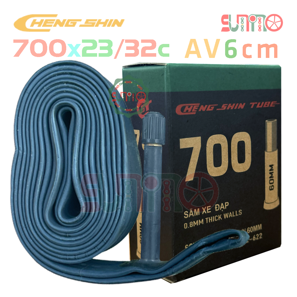 Ruột xe đạp CHENGSHIN 700x23/32c gắn xe đạp đua