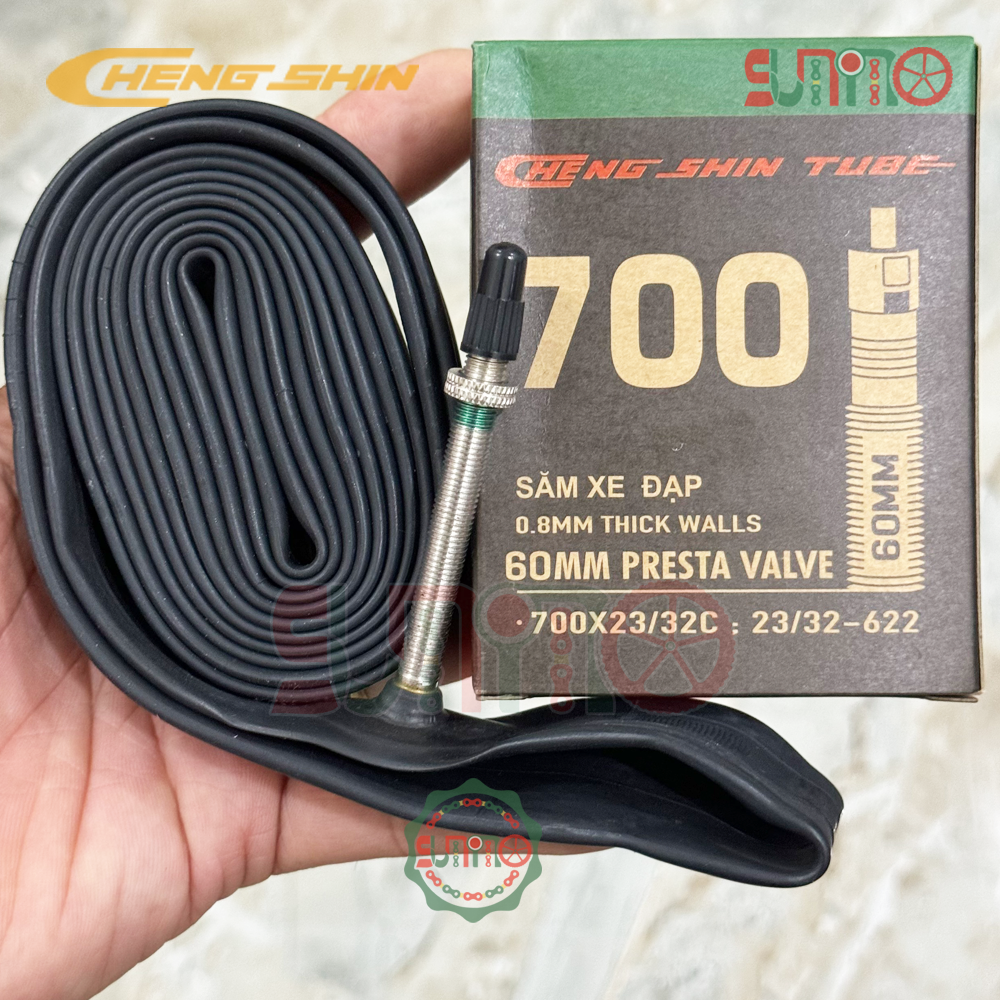 Ruột xe đạp CHENGSHIN 700x23/32c gắn xe đạp đua