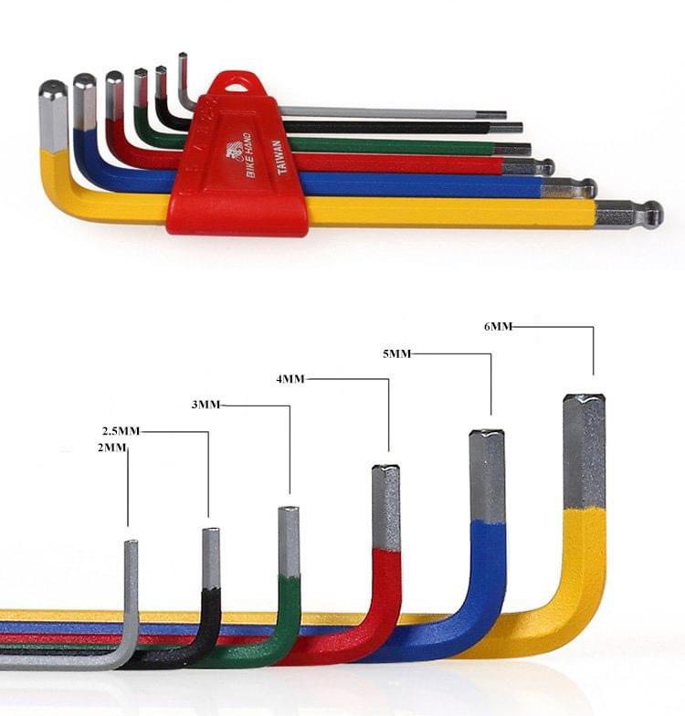 Bộ lục giác màu BIKE HAND YC-613 Taiwan 6 cây thép không rỉ