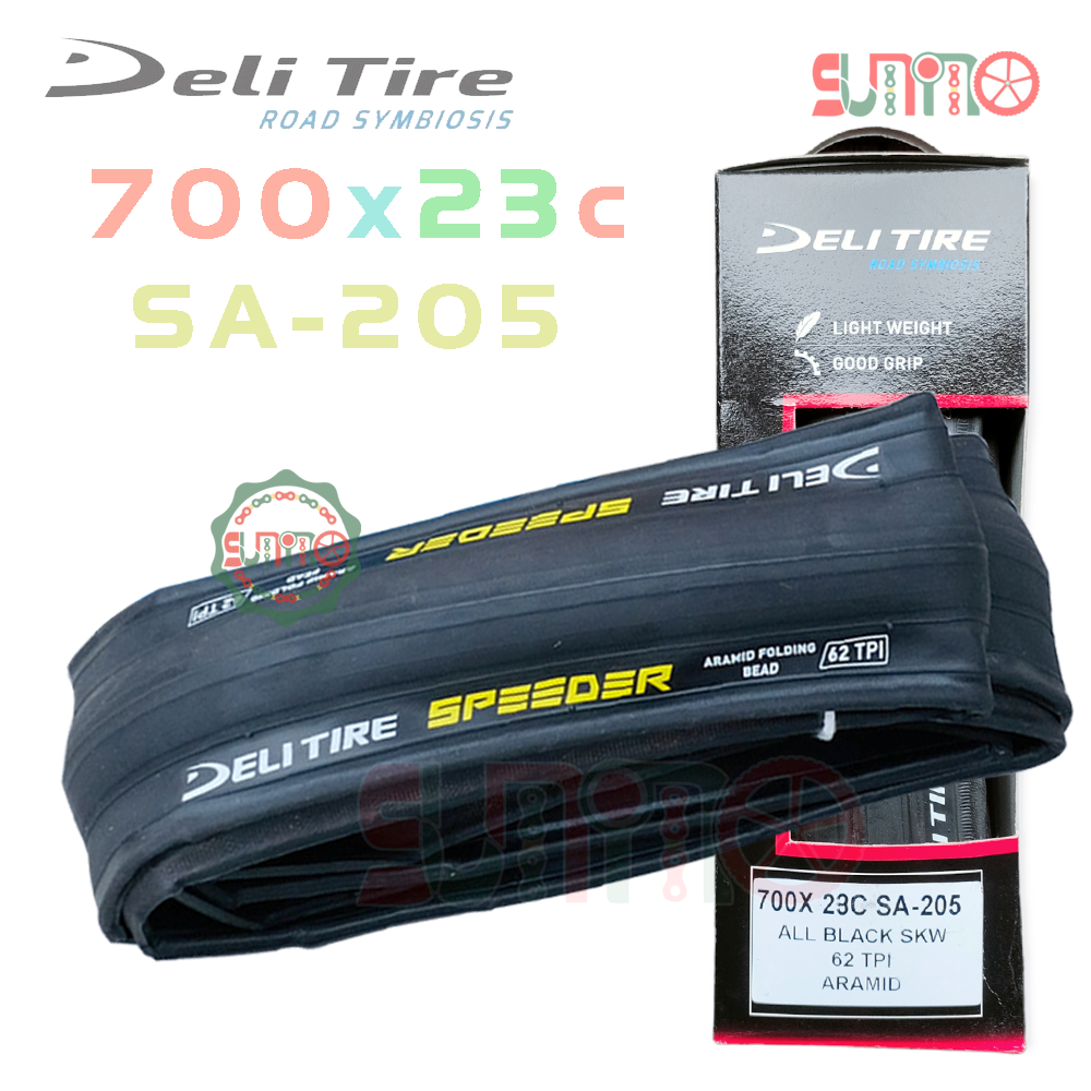 Vỏ gấp DELI SA-205 Aramid 62TPI gắn xe đạp đua