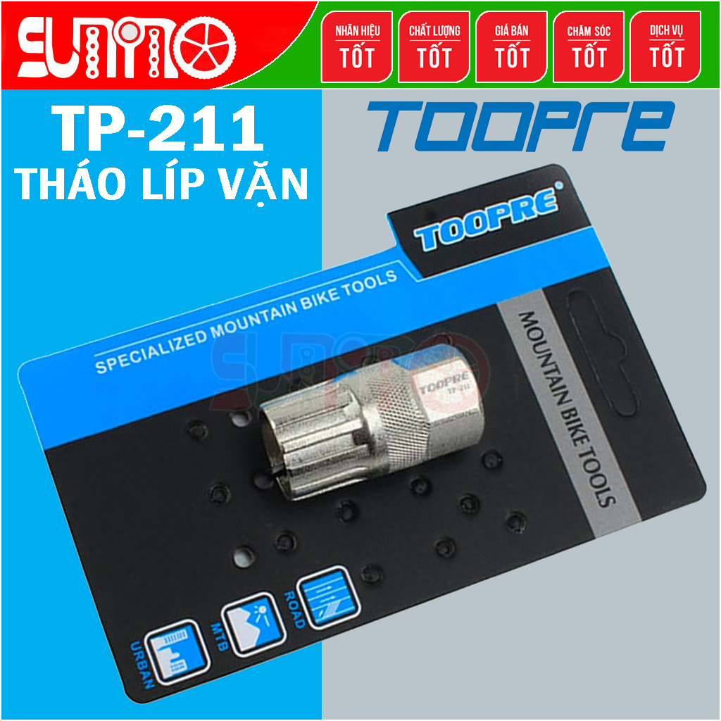 Cảo líp xe đạp TOOPRE TP-211 thép xi bạc