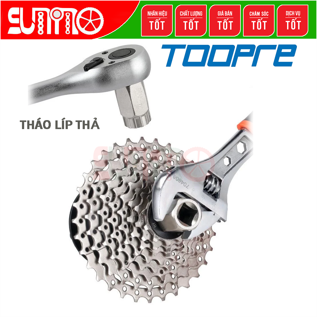 Cảo líp xe đạp TOOPRE TP-211 thép xi bạc