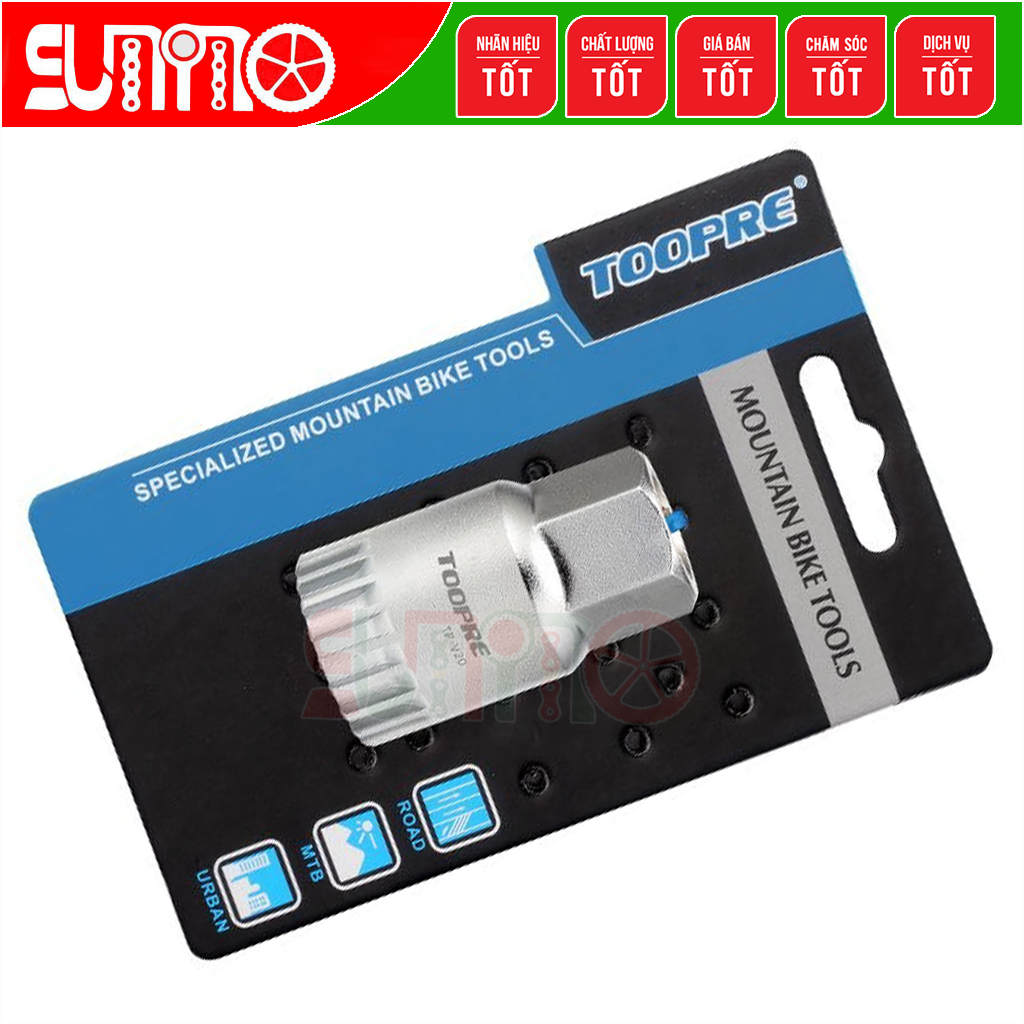Cảo cốt giữa bạc đạn xe đạp TOOPRE TP-V20 thép xi