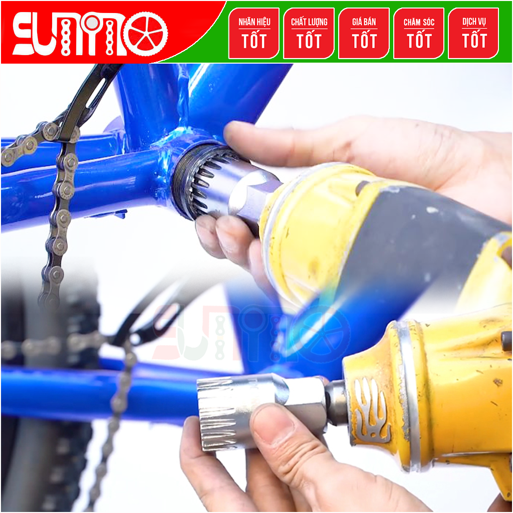 Cảo cốt giữa bạc đạn xe đạp TOOPRE TP-V20 thép xi