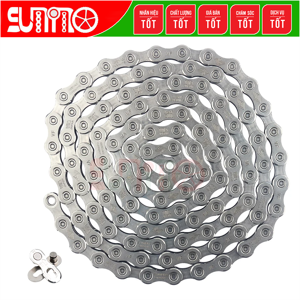 [Japan chính hãng] Sên xe đạp SHIMANO LG500 quick link 9/10/11speed