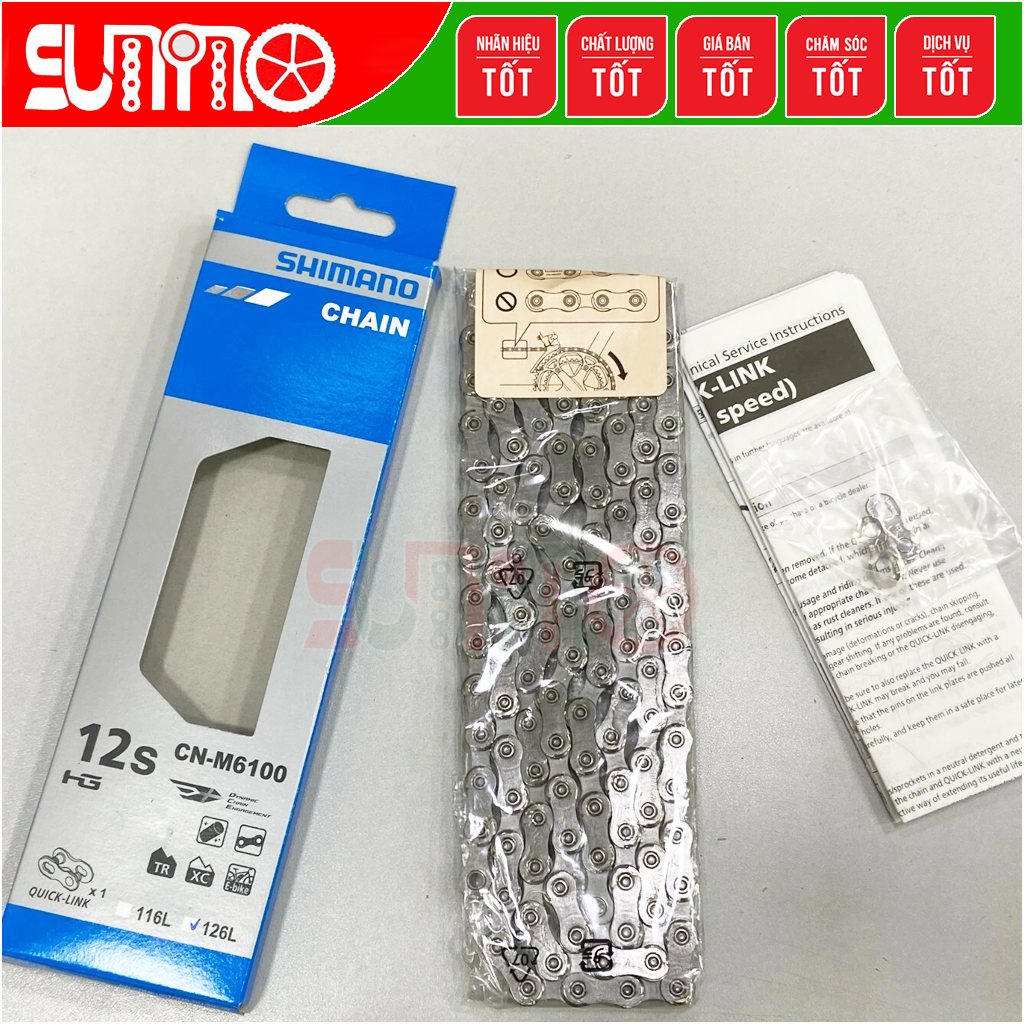 [Japan chính hãng] Sên xe đạp SHIMANO M6100 quick link 12speed