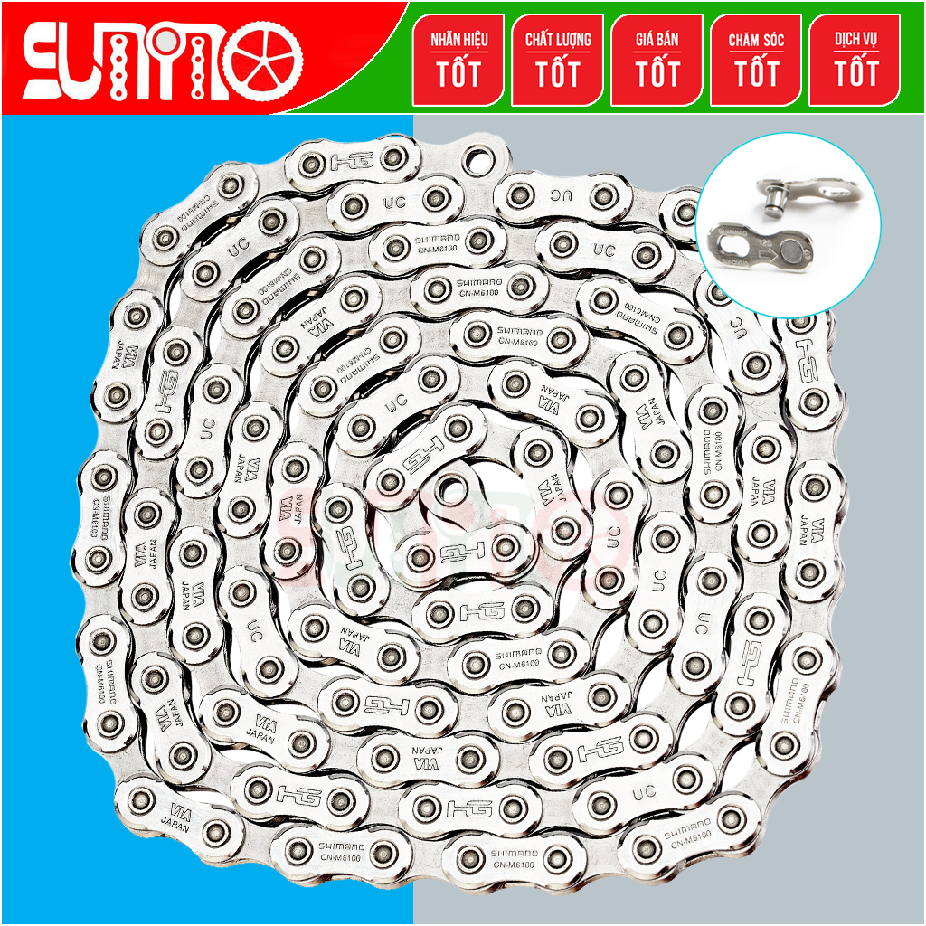 [Japan chính hãng] Sên xe đạp SHIMANO M6100 quick link 12speed