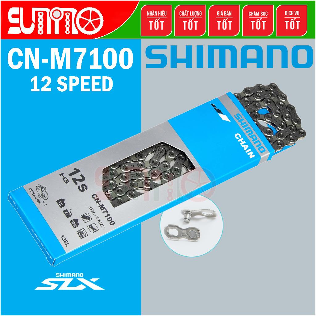 [Japan chính hãng] Sên xe đạp SHIMANO M7100 quick link 12speed