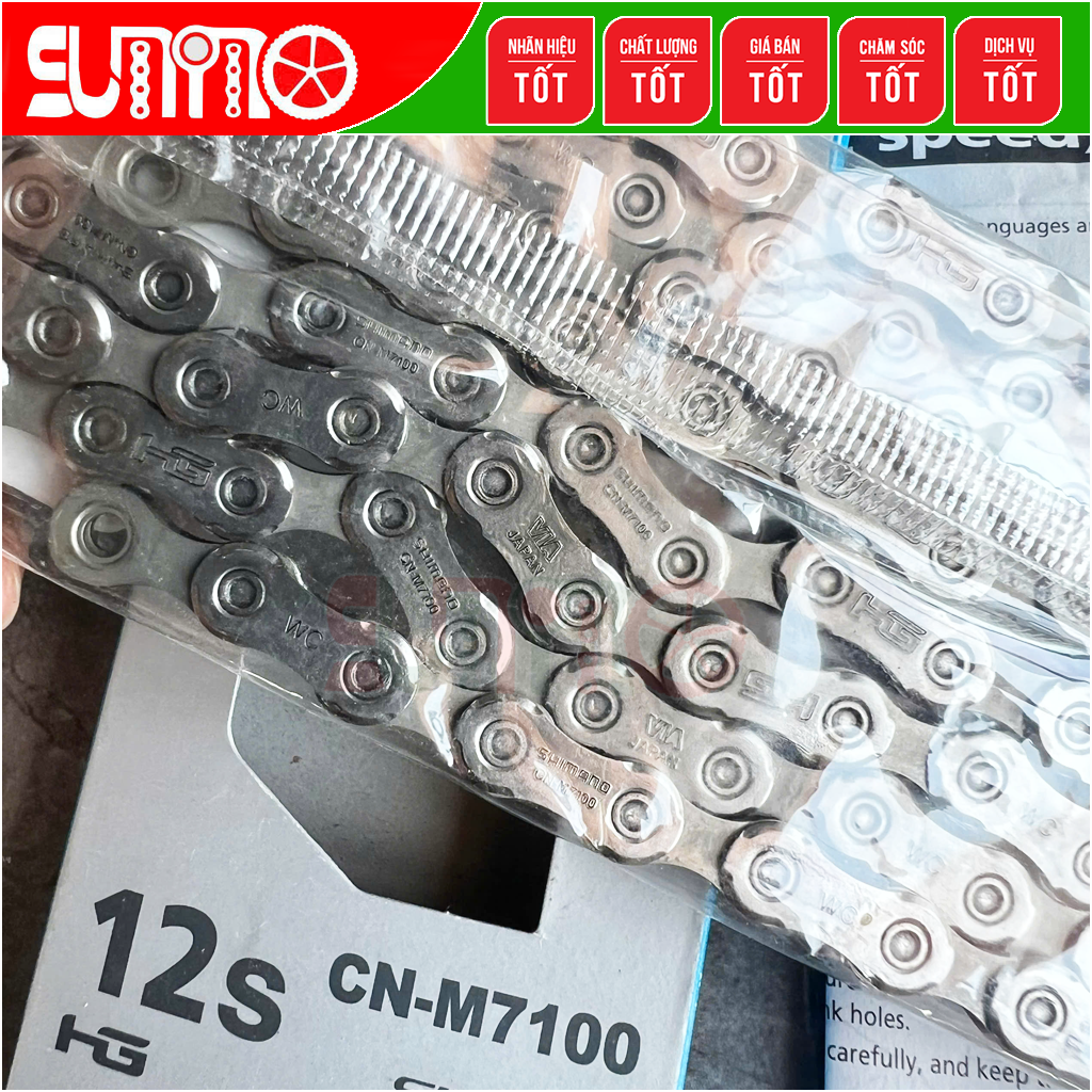 [Japan chính hãng] Sên xe đạp SHIMANO M7100 quick link 12speed