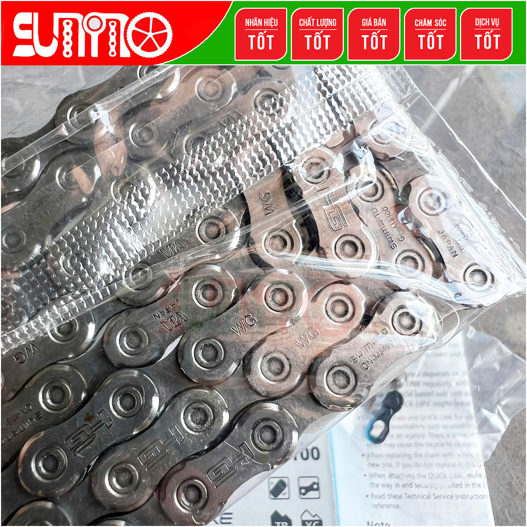 [Japan chính hãng] Sên xe đạp SHIMANO M8100 quick link 12speed