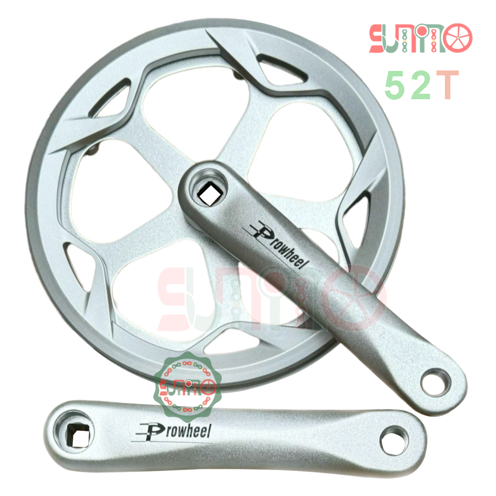 Giò dĩa cốt vuông 1 tầng PROWHEEL nhôm dĩa thép chắn dĩa 2 mặt