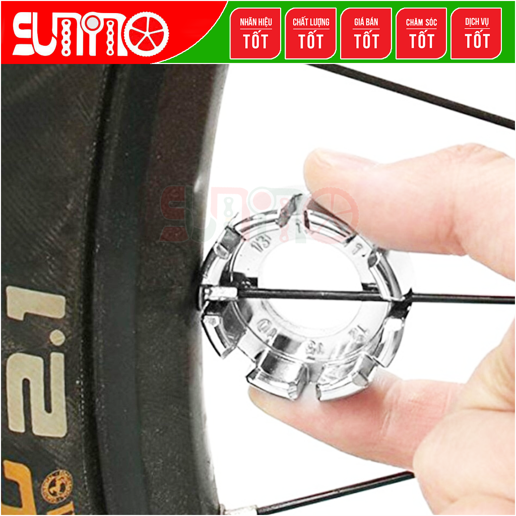 Chén rút căm xe đạp NONAME thép xi