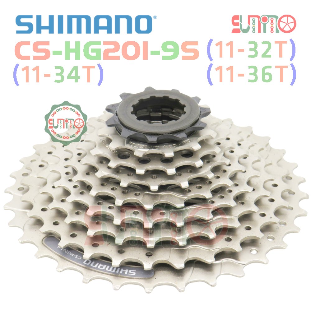 Líp thả xe đạp SHIMANO HG201 9speed chính hãng