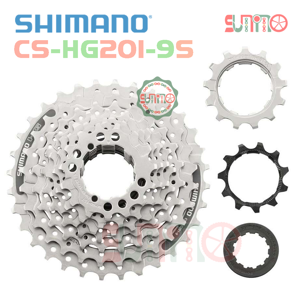 Líp thả xe đạp SHIMANO HG201 9speed chính hãng