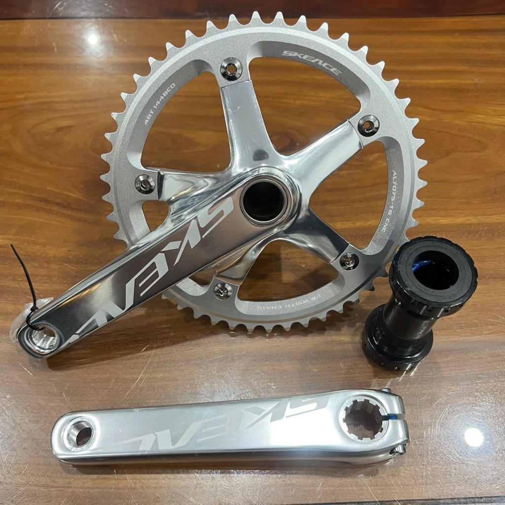 Giò dĩa trục rỗng SKEACE 48T-165mm kèm BB68