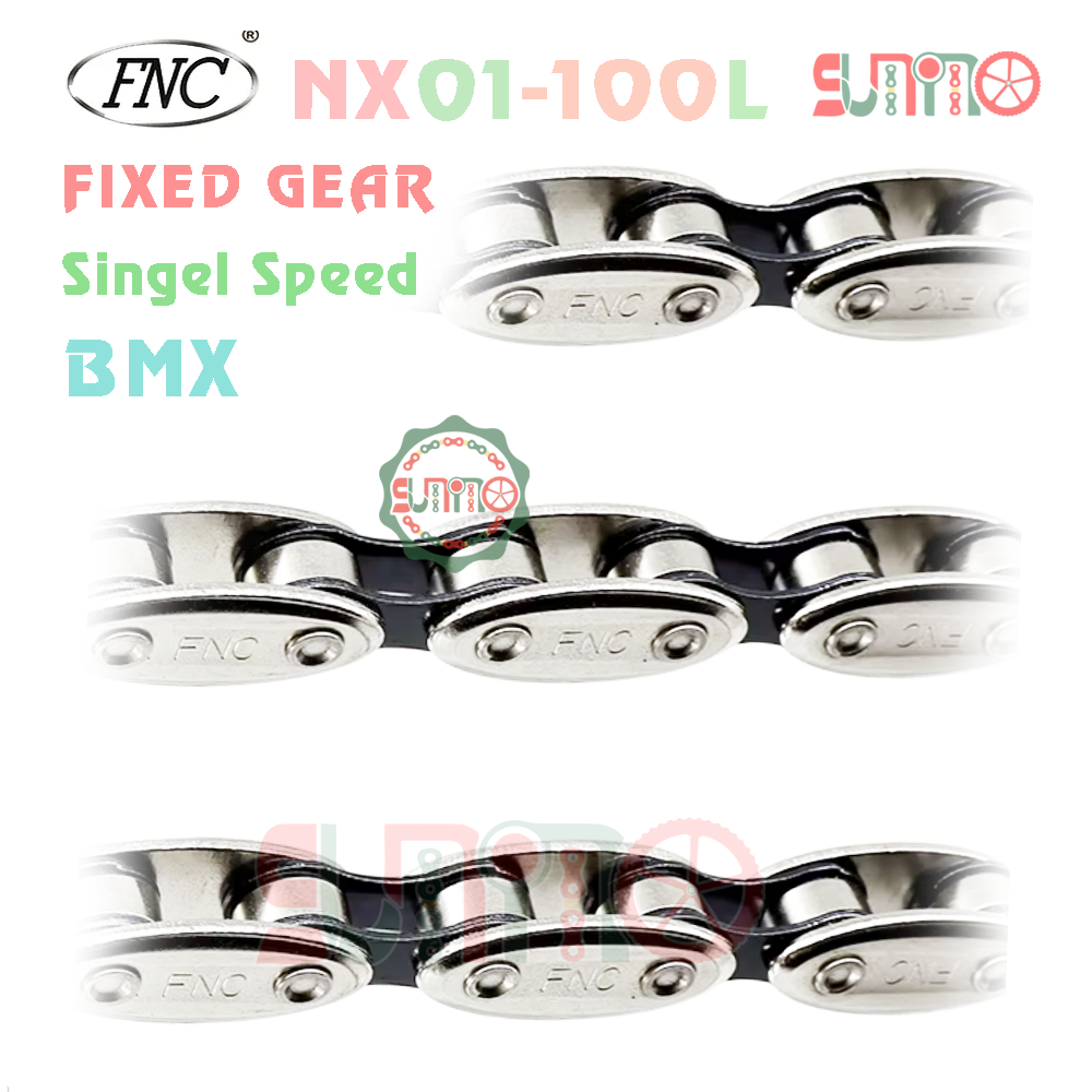 Sên hạt đậu xe đạp FNC NX-01 100L single speed gắn xe BMX, fixed gear