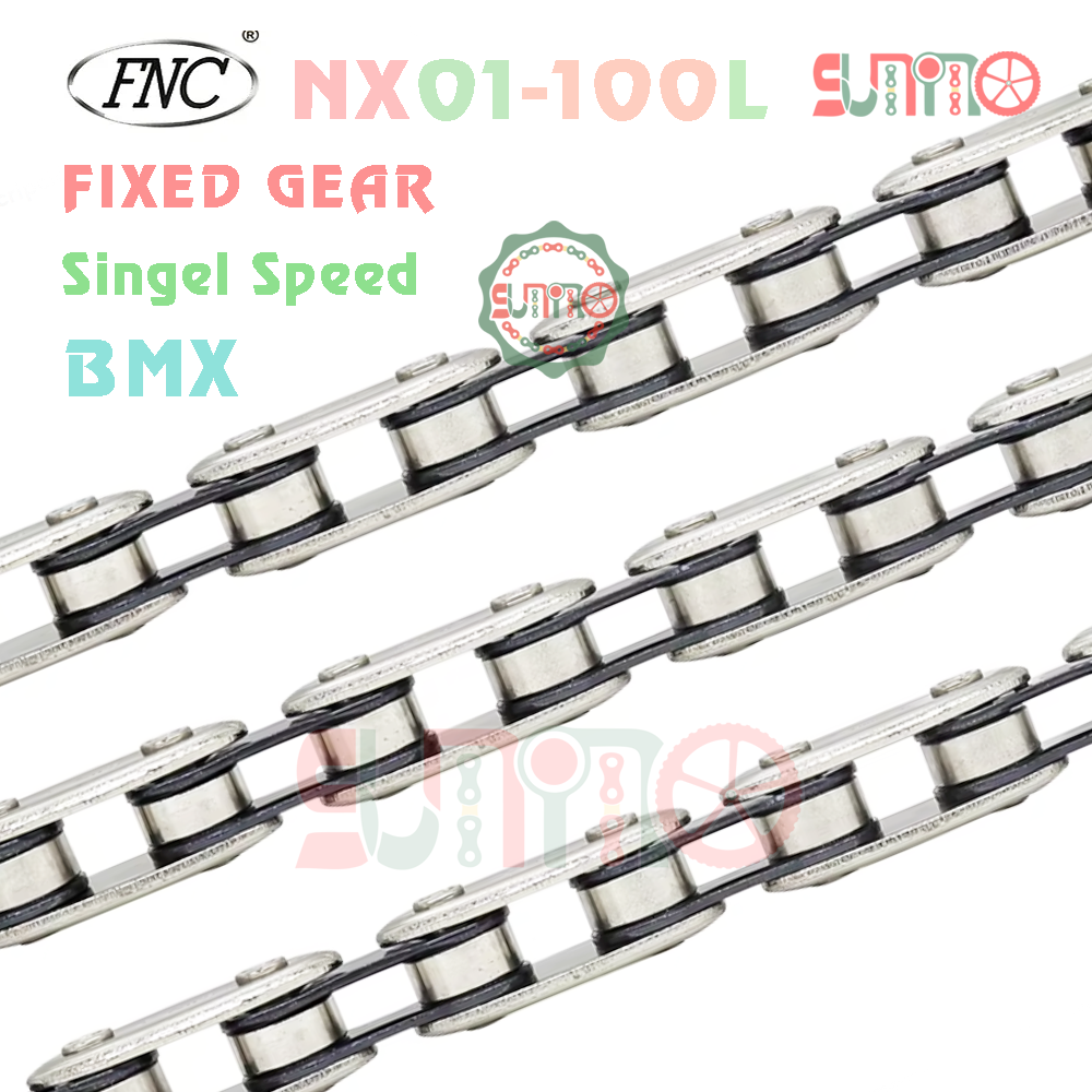 Sên hạt đậu xe đạp FNC NX-01 100L single speed gắn xe BMX, fixed gear