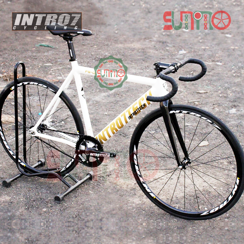 Giò dĩa cốt rỗng INTRO7 Tech 48T kèm BB73 gắn xe đạp fixed gear
