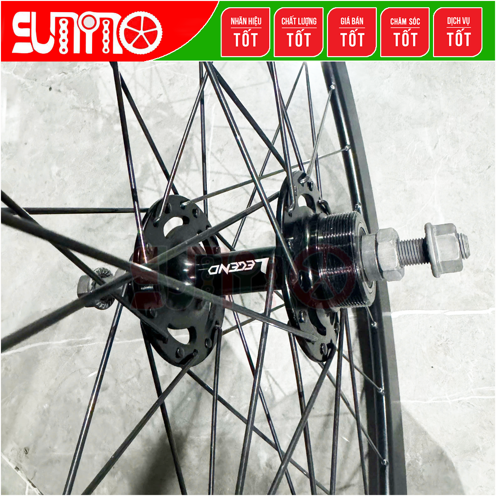 Đùm xe đạp fixed gear LEGEND 32 lổ bạc đạn