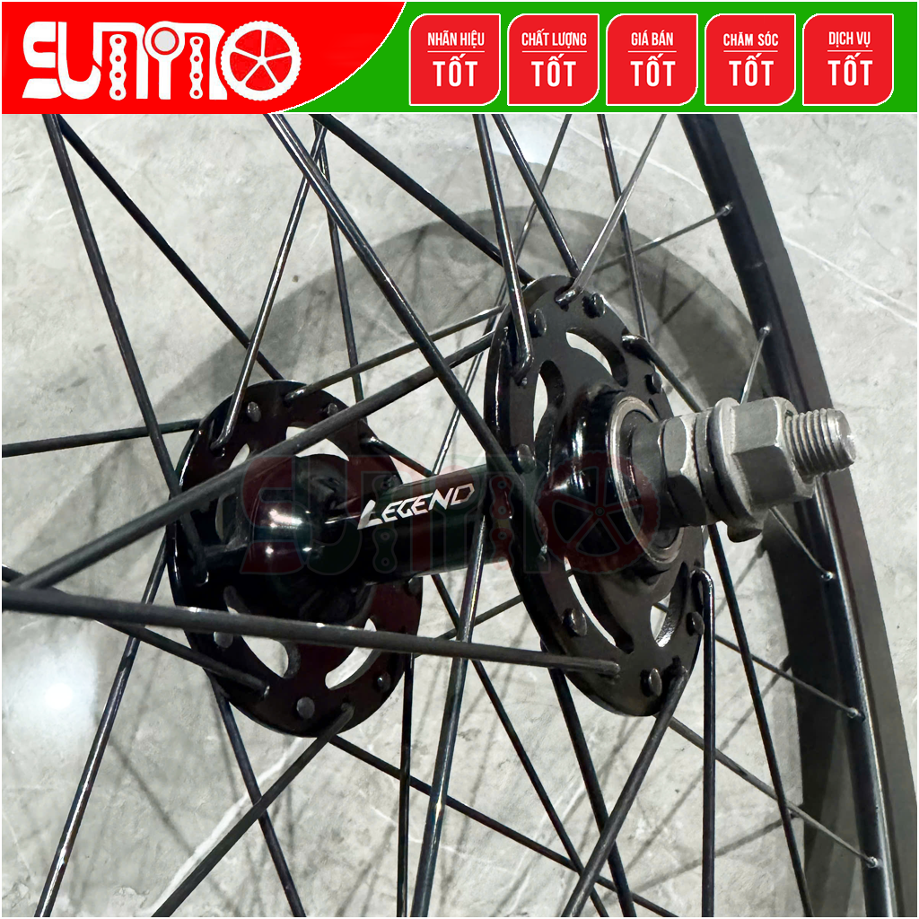 Đùm xe đạp fixed gear LEGEND 32 lổ bạc đạn
