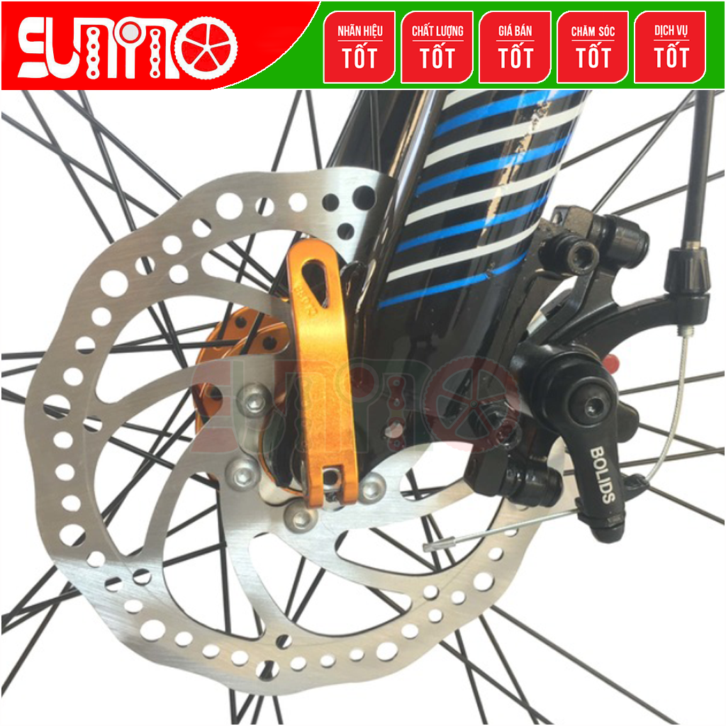 Củ thắng dĩa cơ BOLIDS BB8 gắn xe đạp địa hình