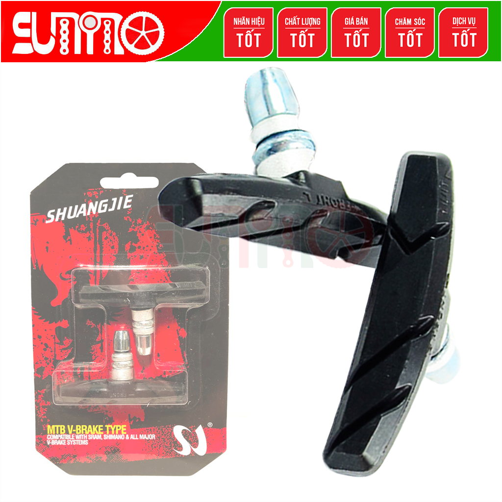 Gôm thắng xe đạp SHUANGJIE MTB brake pads đế cao su
