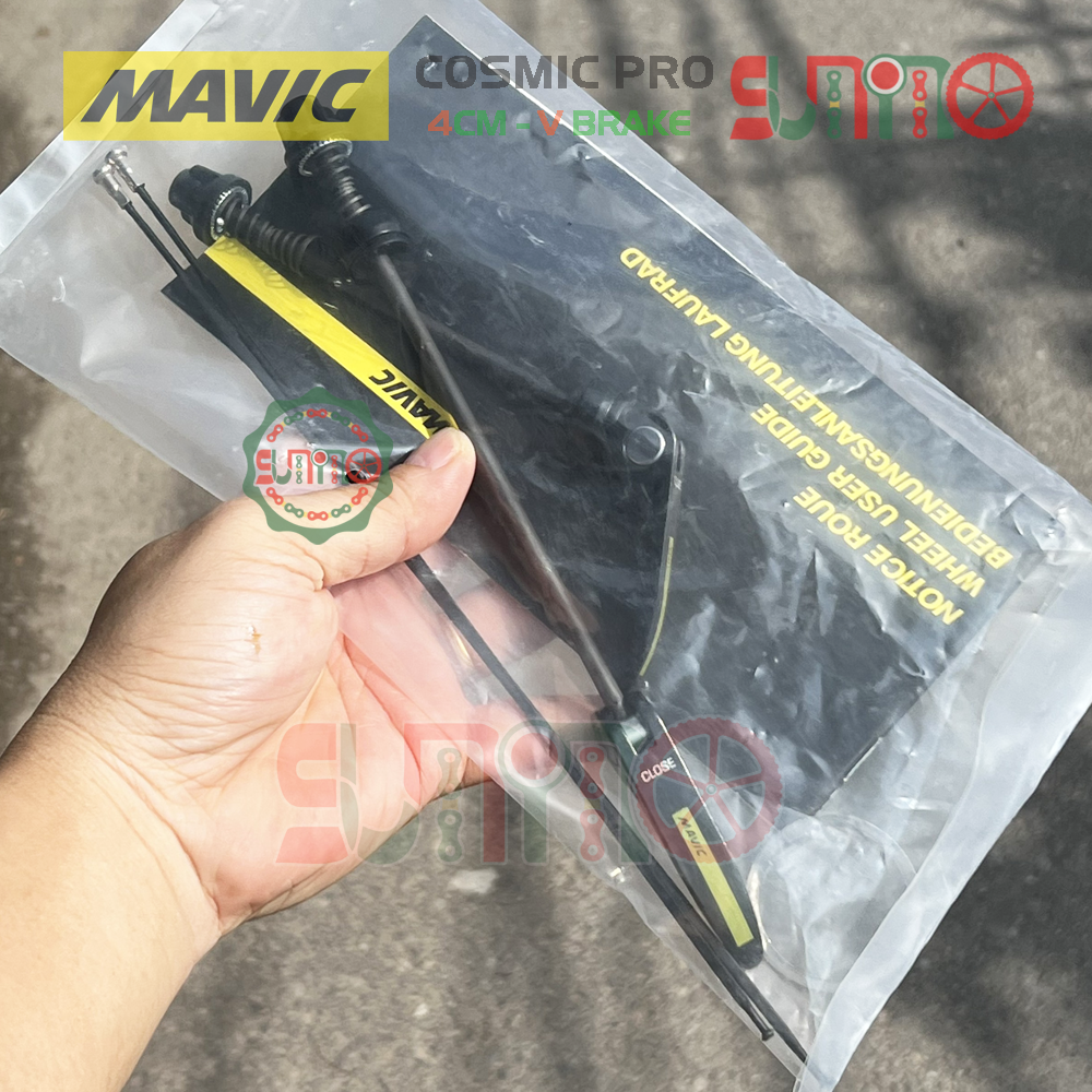 Vành bộ nhôm 4cm xe đạp road MAVIC Cosmic Elite hub QR cối thả HG thắng vành