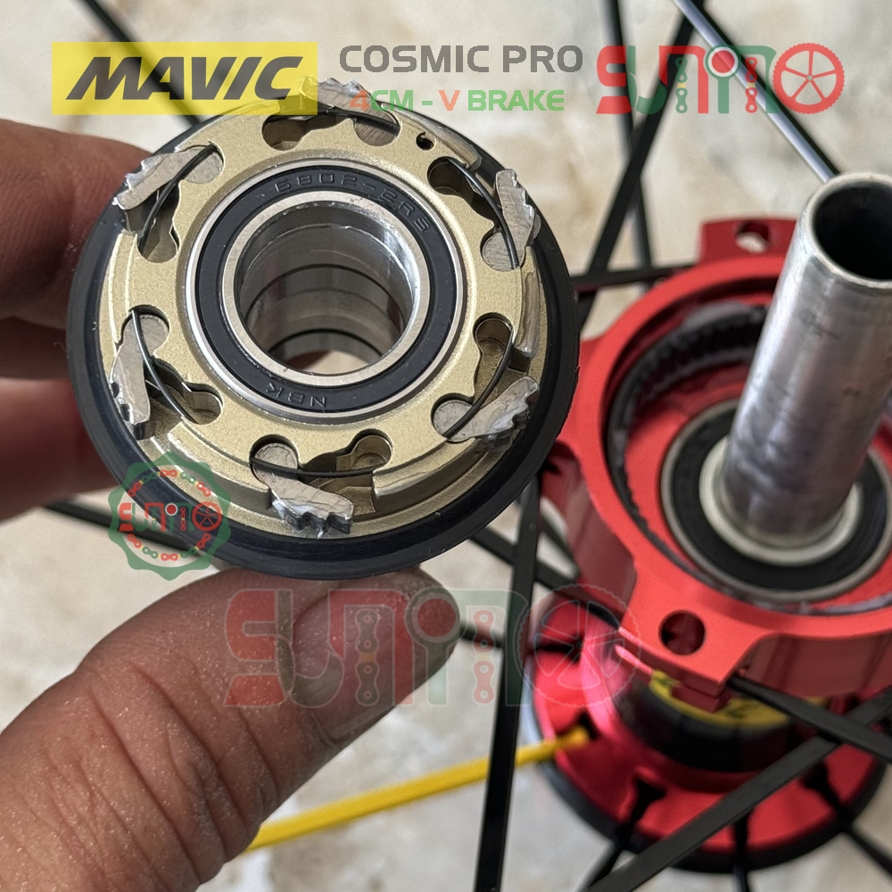 Vành bộ nhôm 4cm xe đạp road MAVIC Cosmic Pro hub QR áo carbon cối thả HG thắng vành