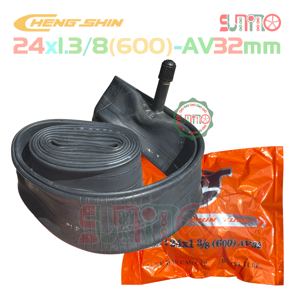 Ruột xe đạp CHENGSHIN 24x1.3/8(600) AV32 gắn xe đạp phổ thông