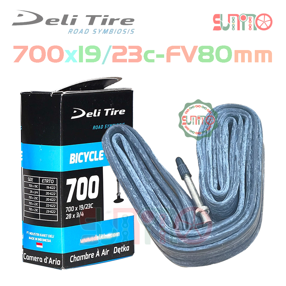 Ruột DELI 700x19/23c gắn xe đạp đua
