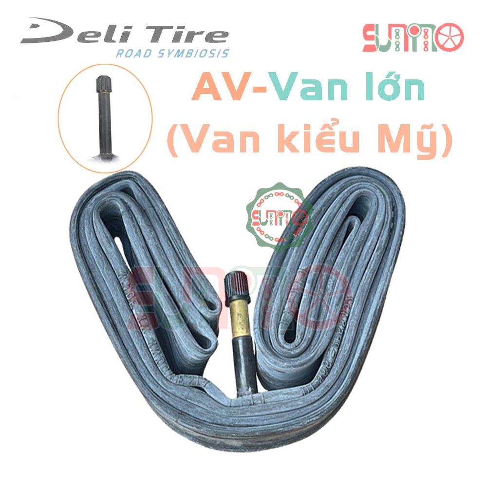 Ruột DELI 700x19/23c gắn xe đạp đua