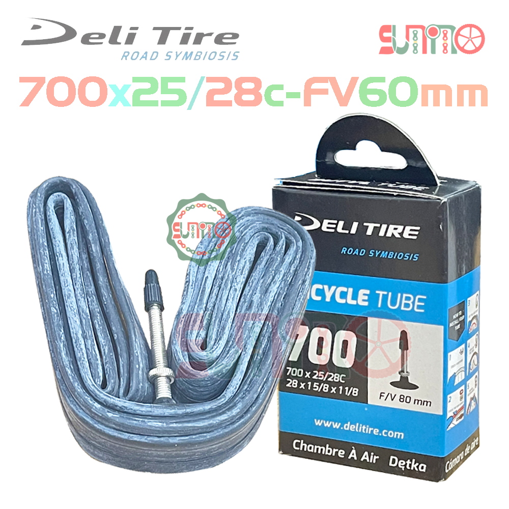 Ruột DELI 700x25/28c gắn xe đạp đua