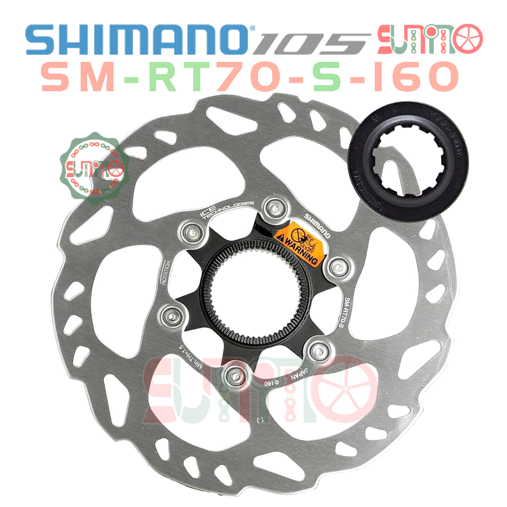 Dĩa thắng center lock SHIMANO RT70 China ICE tản nhiệt chính hãng
