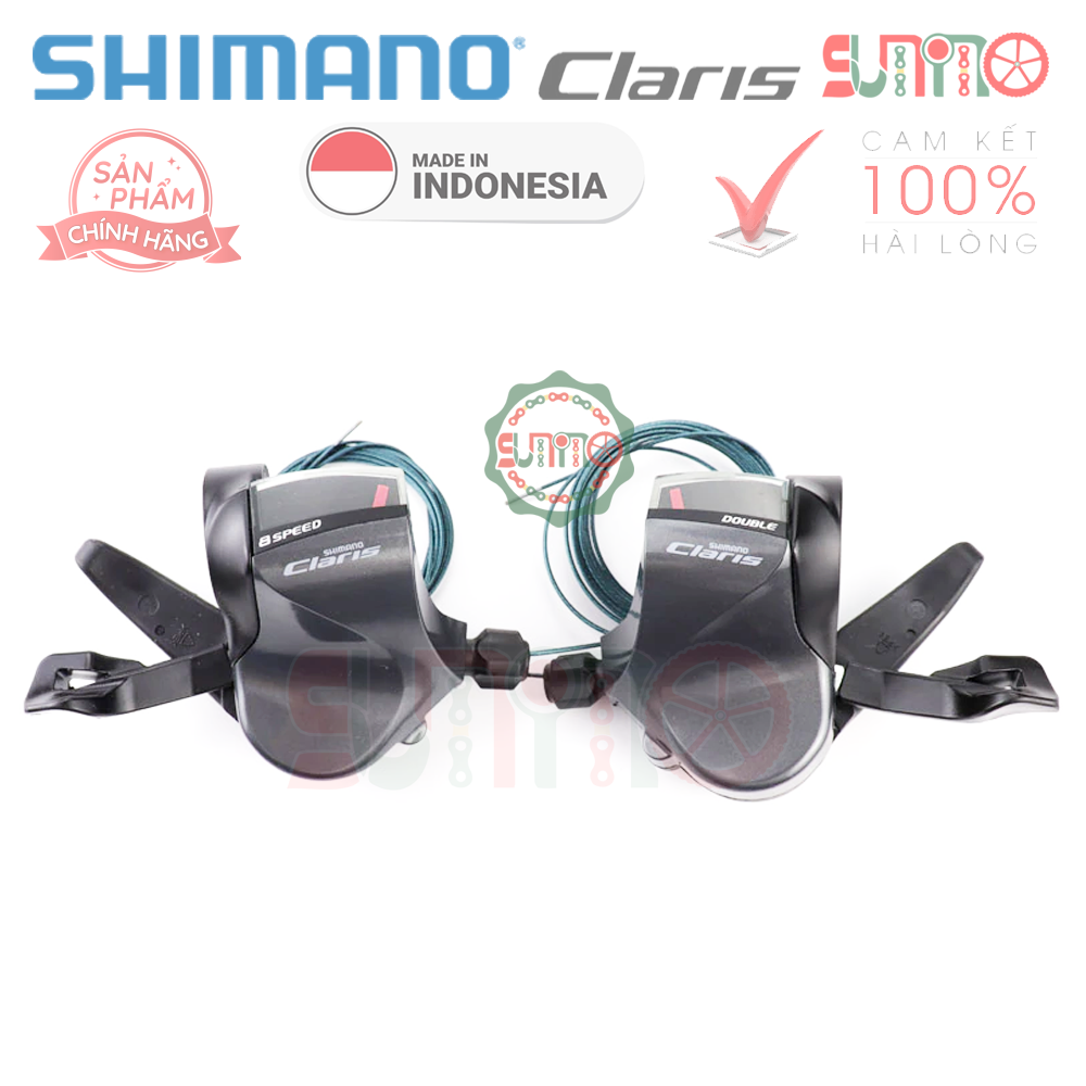 Tay đề bấm xã SHIMANO Claris R2000 (2x8speed) chính hãng