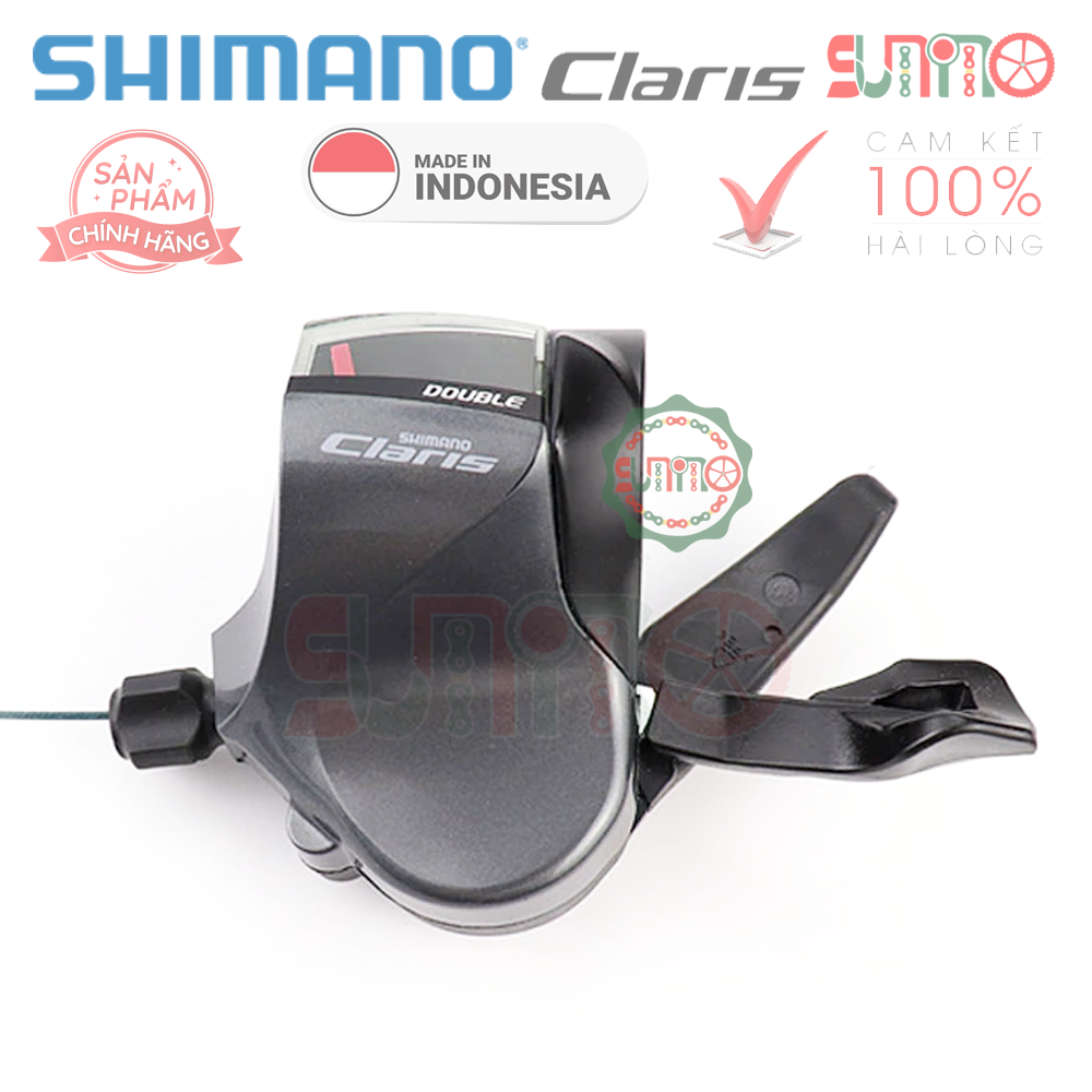 Tay đề bấm xã SHIMANO Claris R2000 (2x8speed) chính hãng