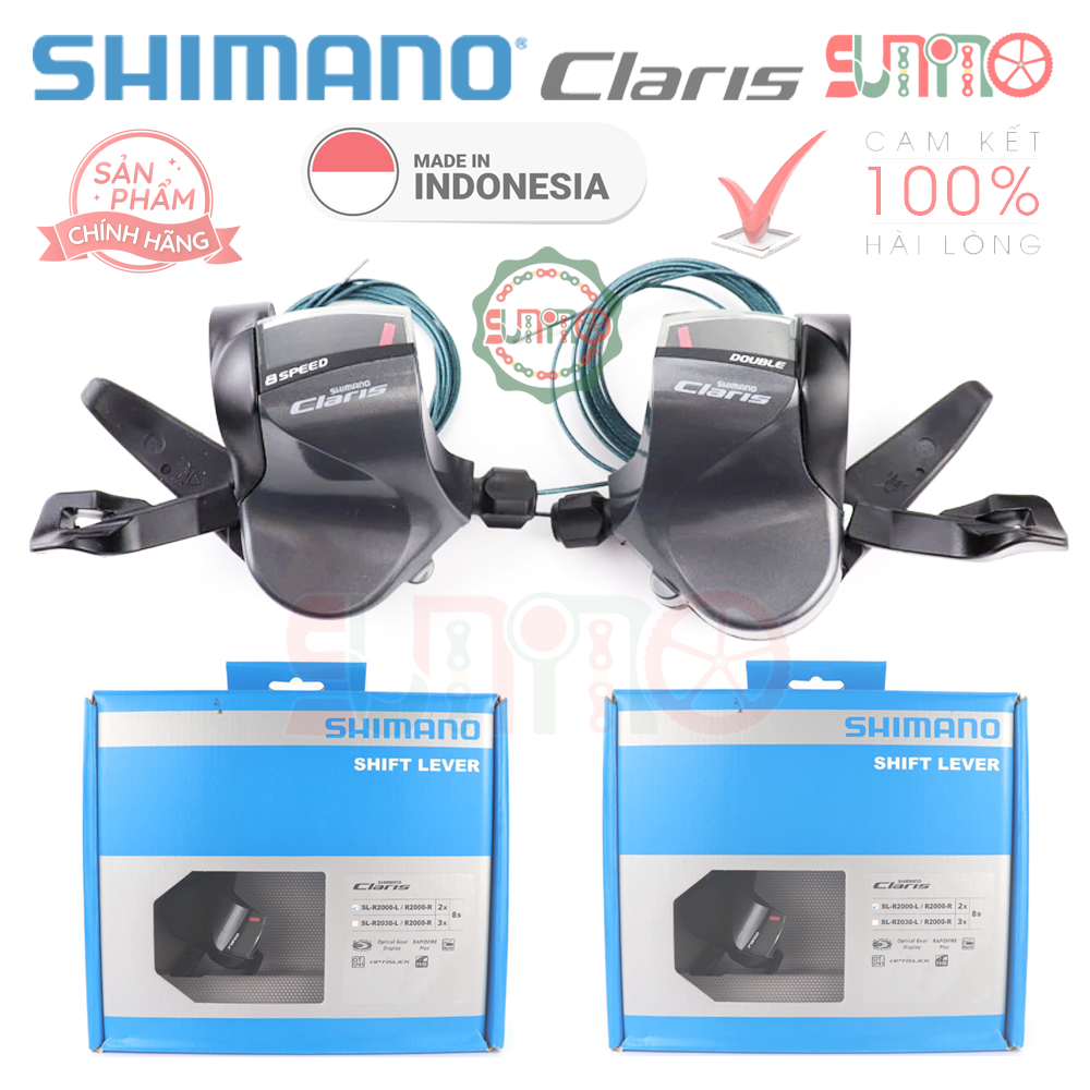 Tay đề bấm xã SHIMANO Claris R2000 (2x8speed) chính hãng