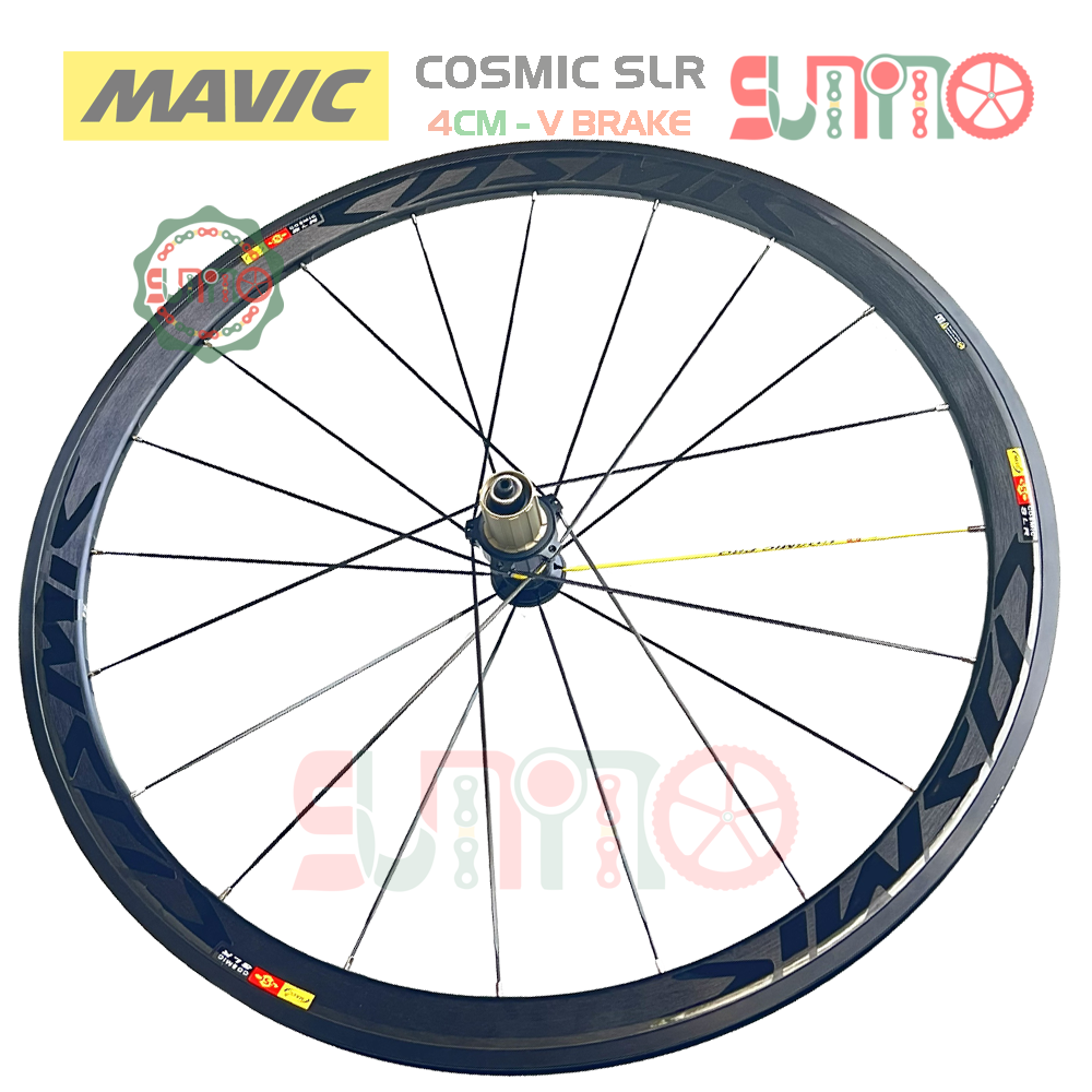 Vành bộ nhôm 4cm xe đạp road MAVIC Cosmic SLR hub QR áo carbon cối thả HG thắng vành