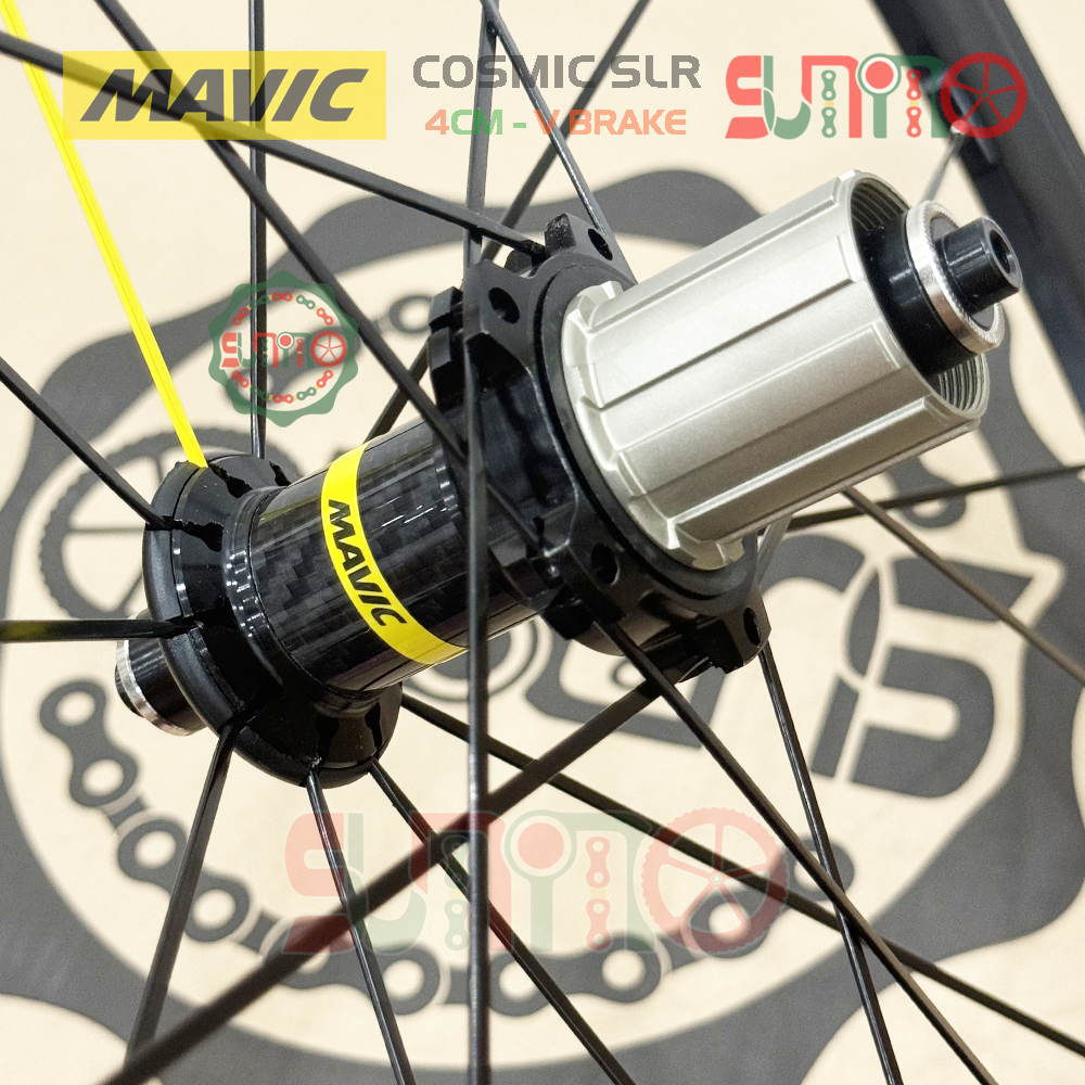 Vành bộ nhôm 4cm xe đạp road MAVIC Cosmic SLR hub QR áo carbon cối thả HG thắng vành