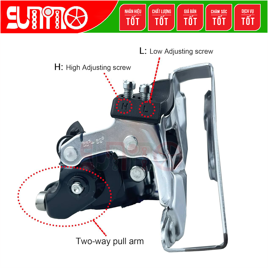 Sang dĩa xe đạp SHIMANO Altus M310 chính hãng