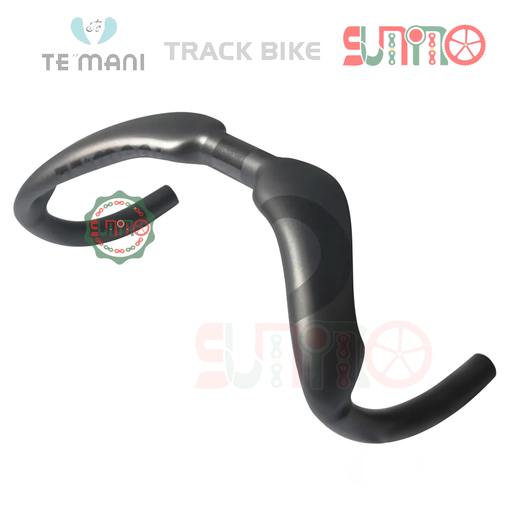 Ghi đông track carbon TEMANI 31.8mm cho xe đạp fixed gear