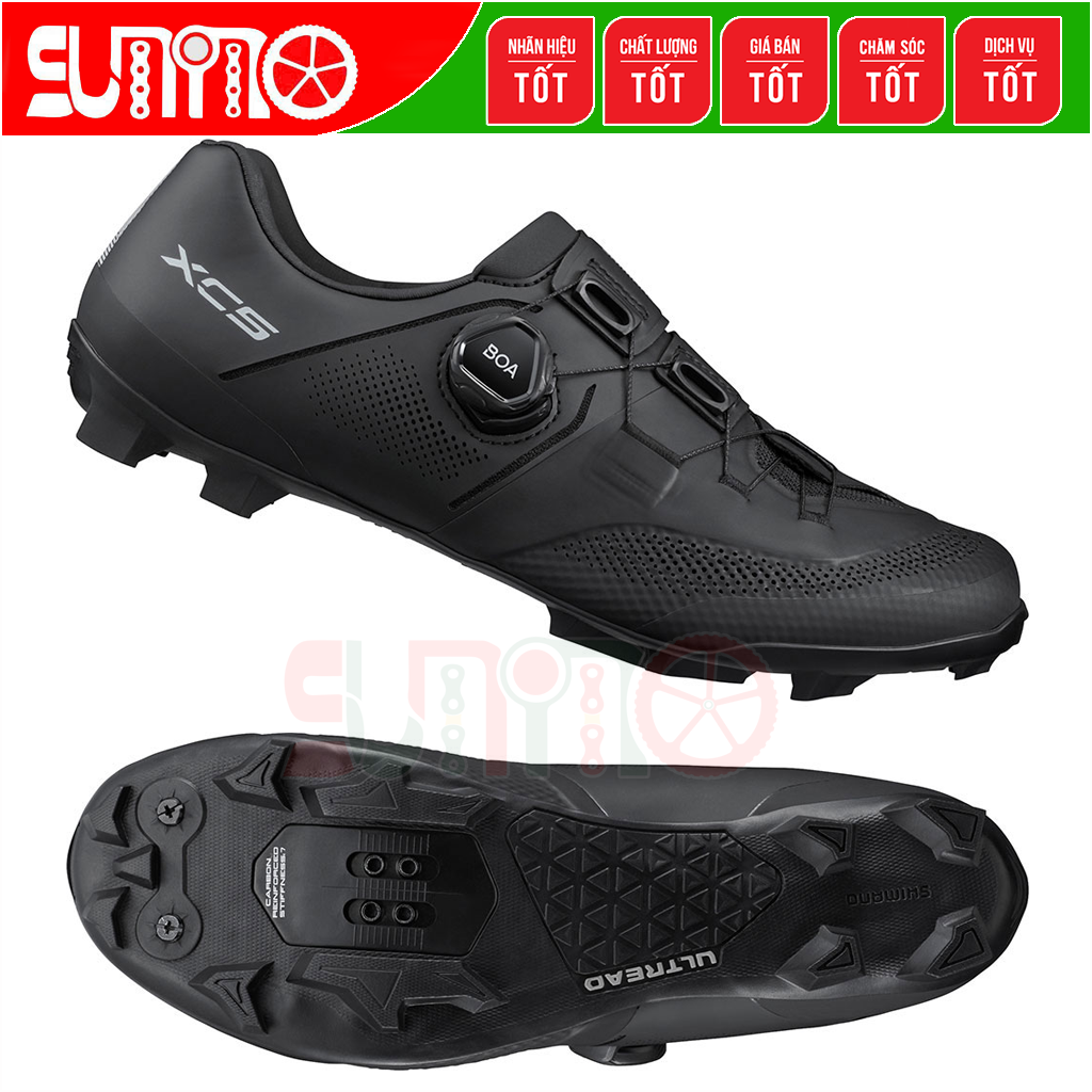 Giày can đạp xe mtb SHIMANO XC503 Wide fullbox chính hãng
