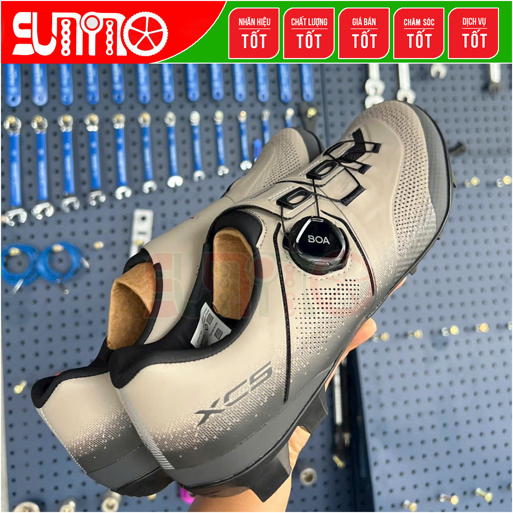 Giày can đạp xe mtb SHIMANO XC503 Wide fullbox chính hãng