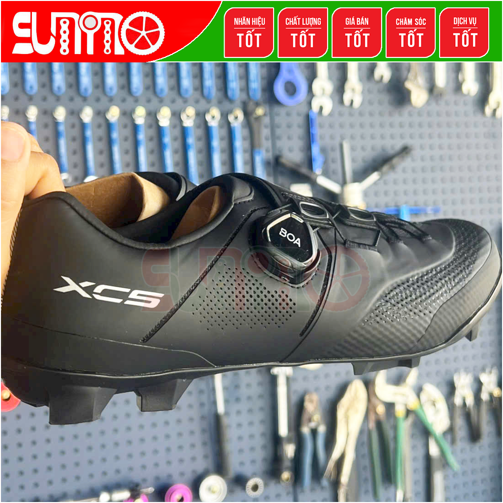 Giày can đạp xe mtb SHIMANO XC503 Wide fullbox chính hãng