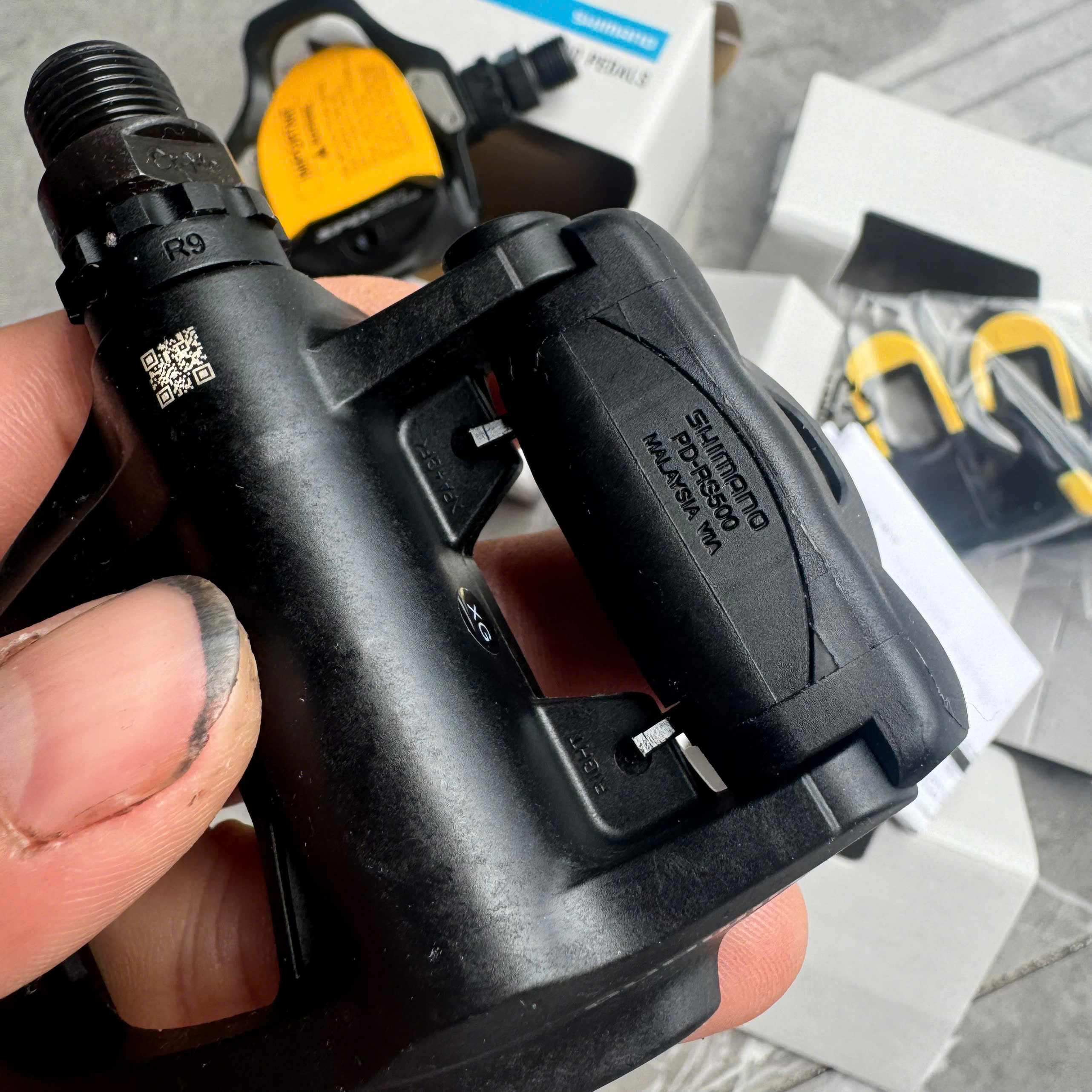 Pedal can xe đạp road SHIMANO RS500 fullbox chính hãng